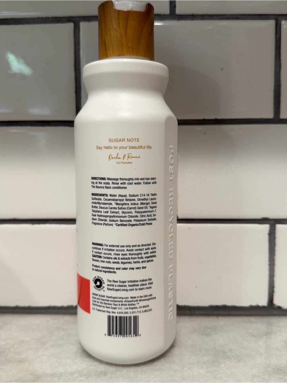 Raw Sugar The Bounce Back Shampoo - 18 oz NEW - Picture 3 of 4